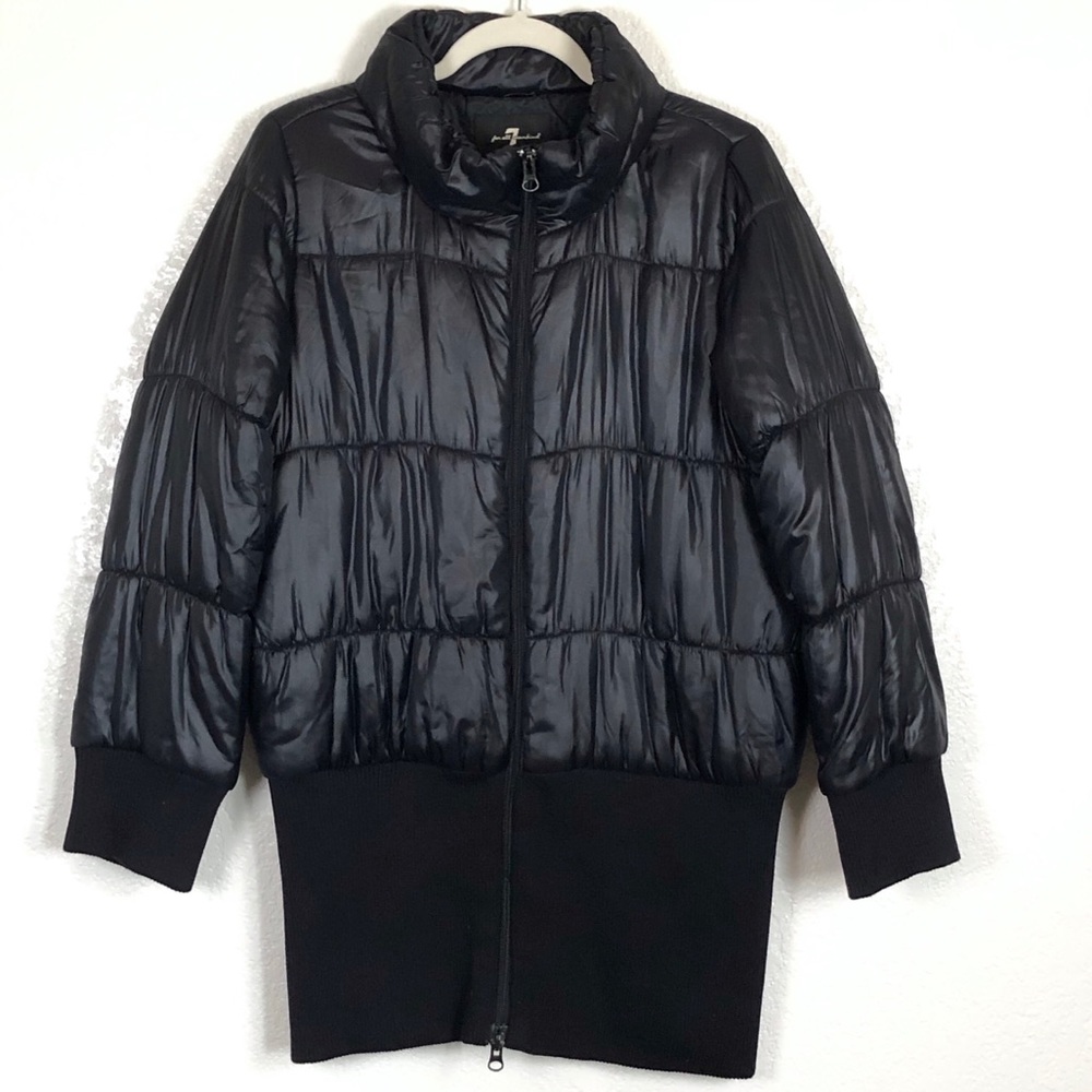 7 for all mankind puffer coat size large